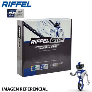 KIT TRANSMISION RIFFEL BAJAJ DOMINAR-250 46T/15Z (520HO-120L) (10-45)