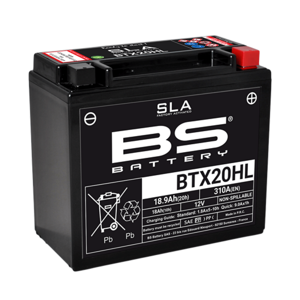 BATERÍA BS BATTERY BTX20HL SLA (ACTIVADA)