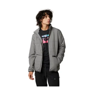 Chaqueta acolchada Fox Racing Howl con cremallera, gris oscuro, para hombre