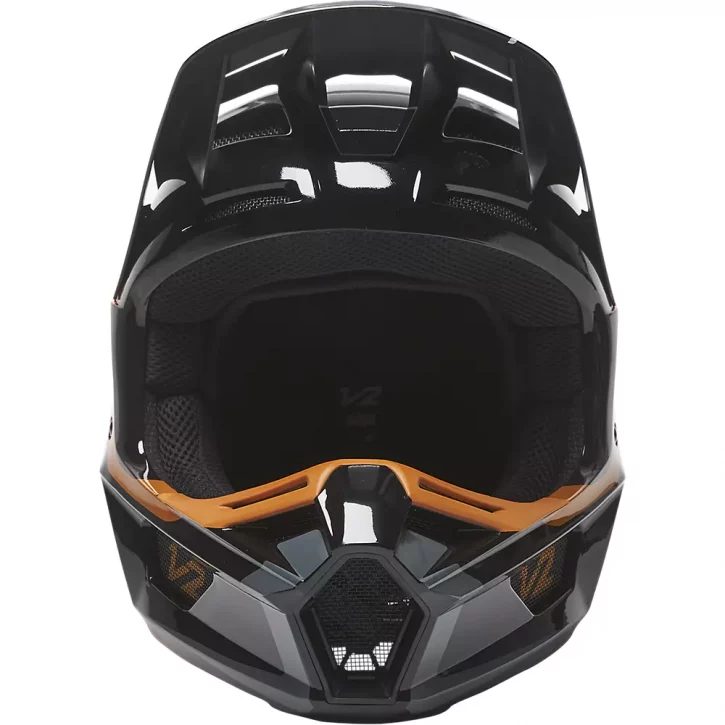 CASCO FOX V2 MERZ NEGRO/ORO - Imagen 2