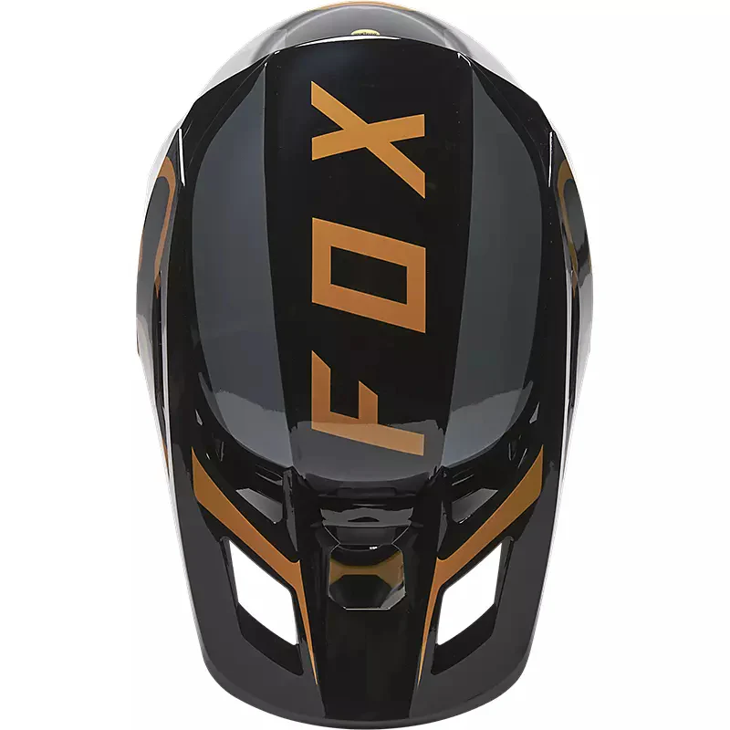 CASCO FOX V2 MERZ NEGRO/ORO - Imagen 3