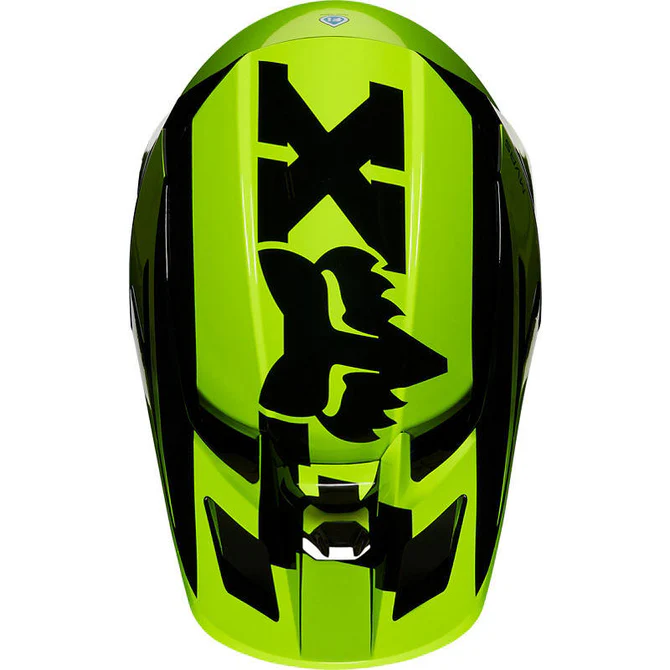 Casco FOX V2 Hayl 2020 Junior Fluorescent Yellow - Imagen 3