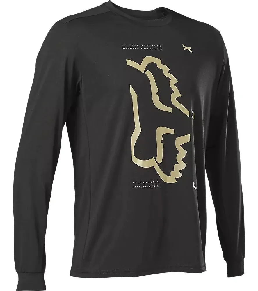 CAMISETA FOX RANGER DR LS - NEGRA