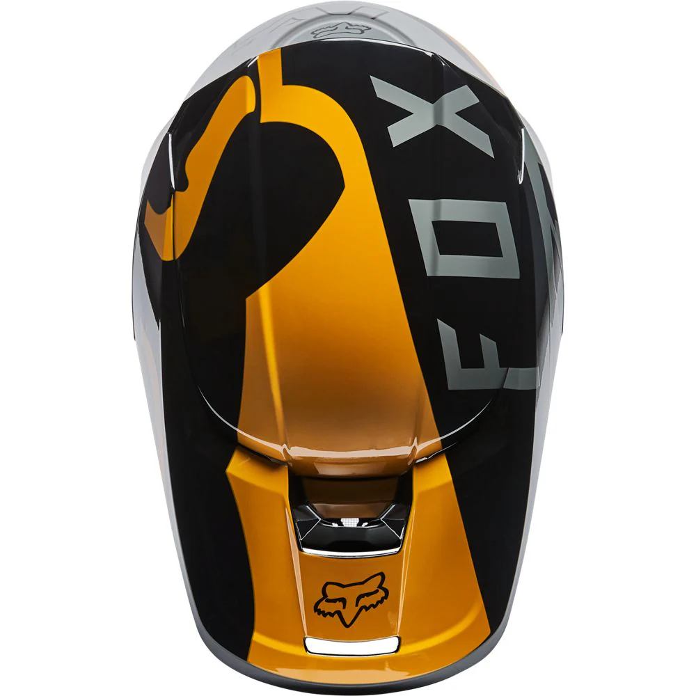 FOX Casco Moto V1 Skew Negro - Imagen 3