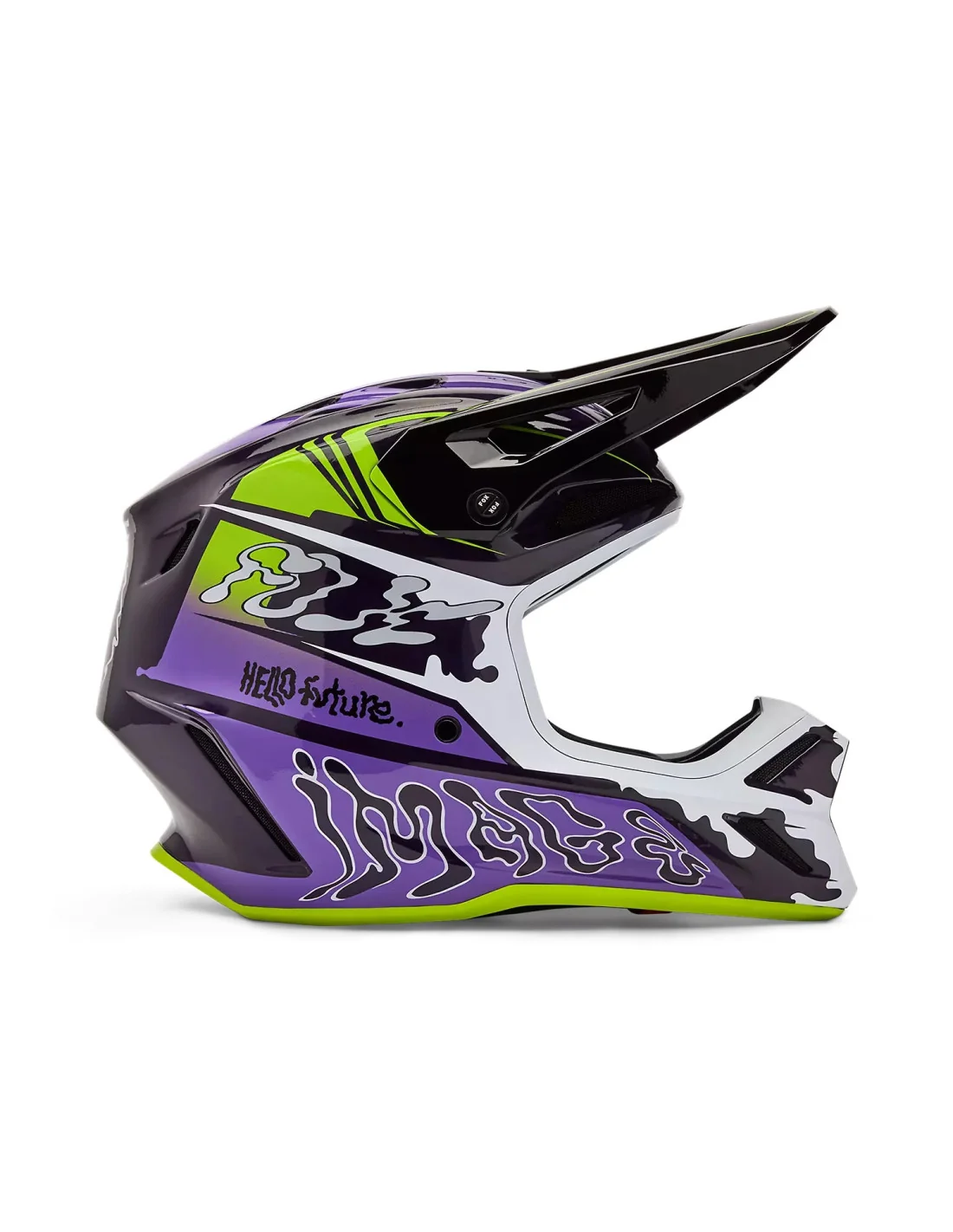 Casco Fox V3 Rs Image Phantom Limited Edition Púrpura