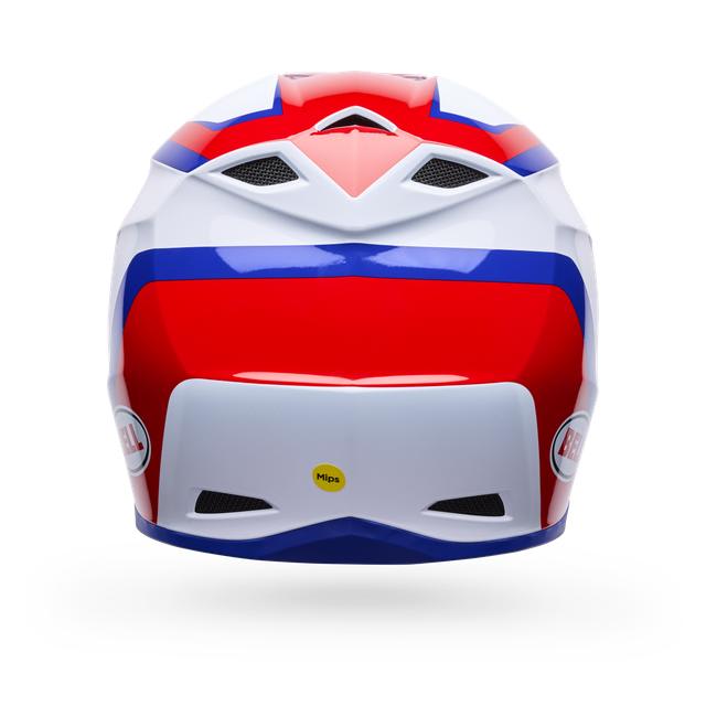 CASCO BELL MX-10 MIPS DYNO ROJO BLANCO - Imagen 2
