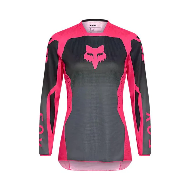 Polera Moto Mujer 180 Shield Negro/Rosado Fox