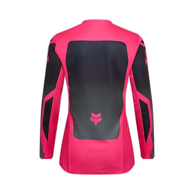 Polera Moto Mujer 180 Shield Negro/Rosado Fox - Imagen 2