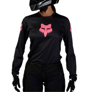 Polera Moto Mujer 180 Blackout Negro Fox
