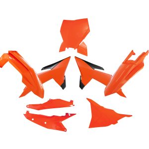 KIT DE PLÁSTICOS KTM SIN PROTECTORES DE HORQUILLA R-TECH