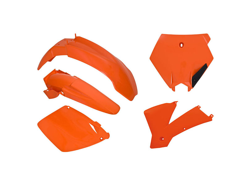 KIT DE PLÁSTICOS KTM SIN PROTECTORES DE HORQUILLA R-TECH