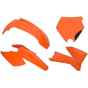 KIT DE PLÁSTICOS KTM SIN PROTECTORES DE HORQUILLA R-TECH