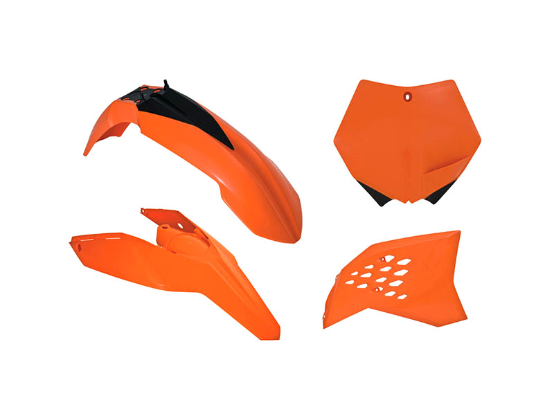 KIT DE PLÁSTICOS KTM SIN PROTECTORES DE HORQUILLA R-TECH