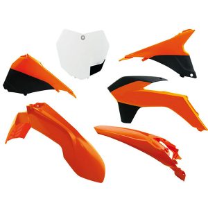 KIT DE PLÁSTICOS KTM SIN PROTECTORES DE HORQUILLA R-TECH