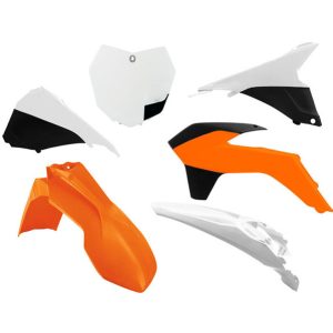 KIT DE PLÁSTICOS KTM SIN PROTECTORES DE HORQUILLA R-TECH