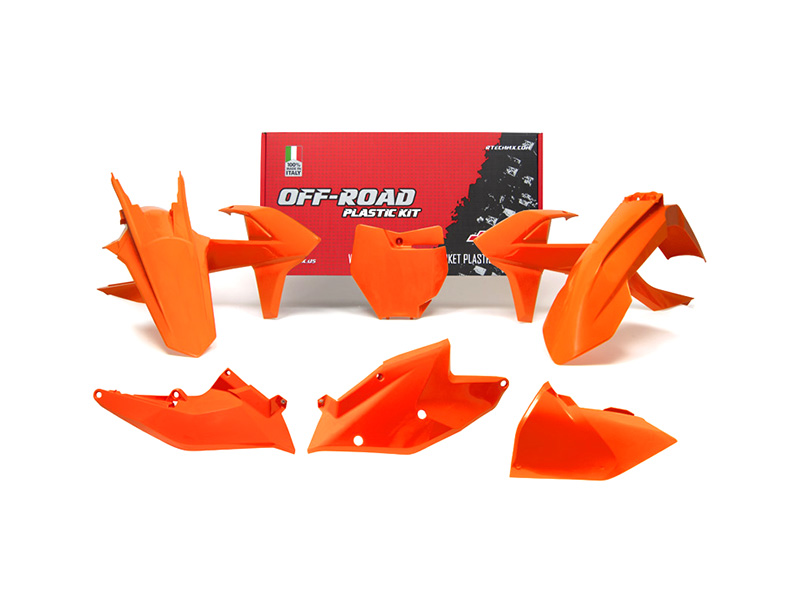 KIT DE PLÁSTICOS KTM SIN PROTECTORES DE HORQUILLA R-TECH