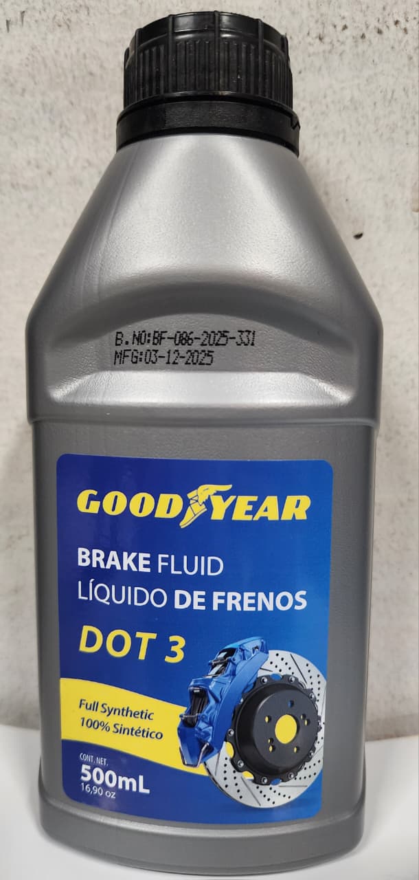 LIQUIDO DE FRENOS GOODYEAR DOT 3 500ML