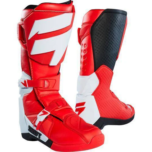 BOTAS MOTO WHITE LABEL ROJO SHIFT