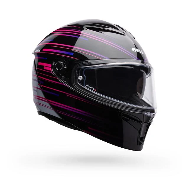 CASCO BELL LITHIUM VELO NEGRO MORADO